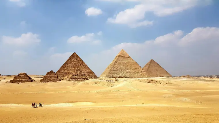 The pyramids of Giza
