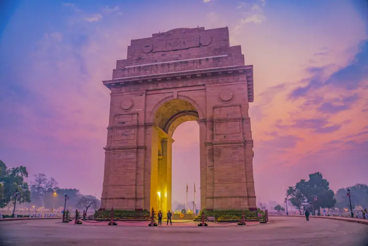 India Gate at dusk, New Delhi