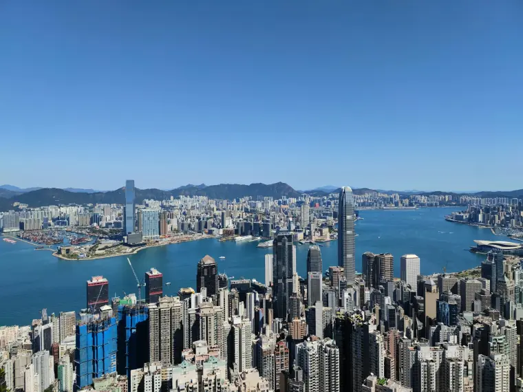 Victoria Harbour and the Hong Kong skyline